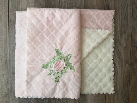 Nana's Quilted Plush Baby Blanket