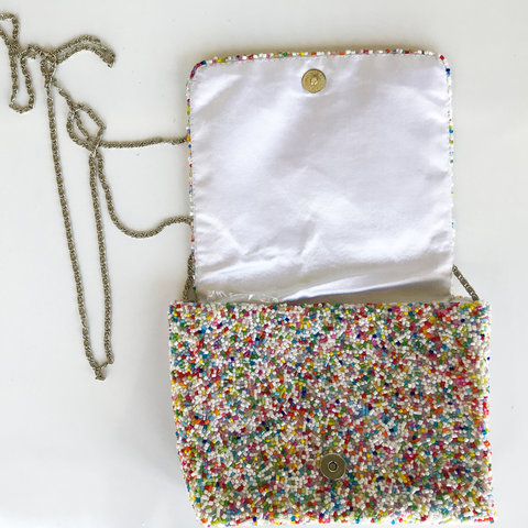confetti bead box purse monogram goods 