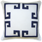 Fretwork Linen Pillow